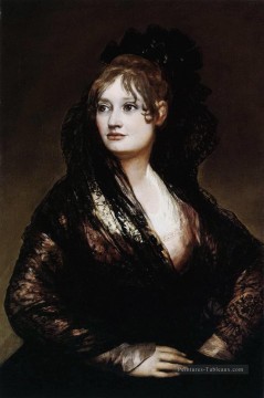 dona narcisa baranana de goicoechea Tableau Peinture - Dona Isabel de Porcel Francisco de Goya